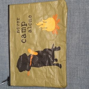 Gift Bag Essentials Pouch Bag Dog Never Camp Alone Retriever Black Lab Labrador